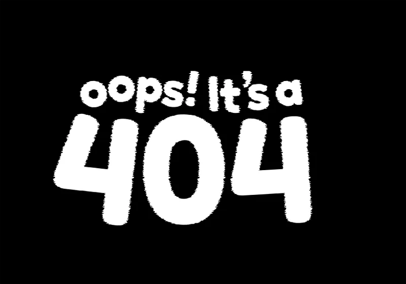 A2834文字抖动动画特效404错误页面HTML源码-柠檬源码网